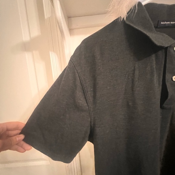 FINAL PRICE DROP Men’s Southern Marsh Charcoal Gray Polo - Picture 5 of 7